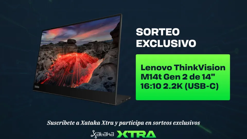 ¡Últimas horas para participar en el sorteo de un monitor Lenovo ThinkVision M14t Gen 2! Solo para miembros de Xataka Xtra