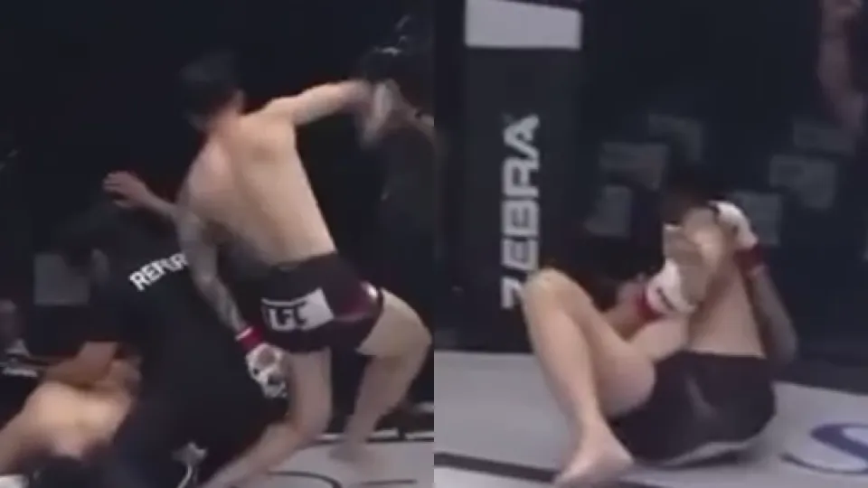Un árbitro de MMA lesionó accidentalmente a un peleador tras detener su combate