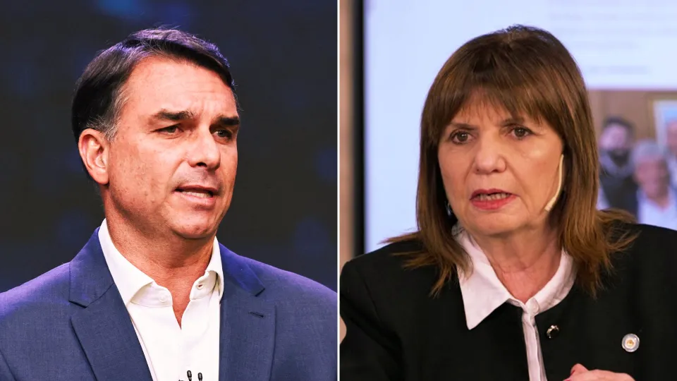 Flavio Bolsonaro le pidió a Patricia Bullrich un video de apoyo a días del balotaje en Brasil