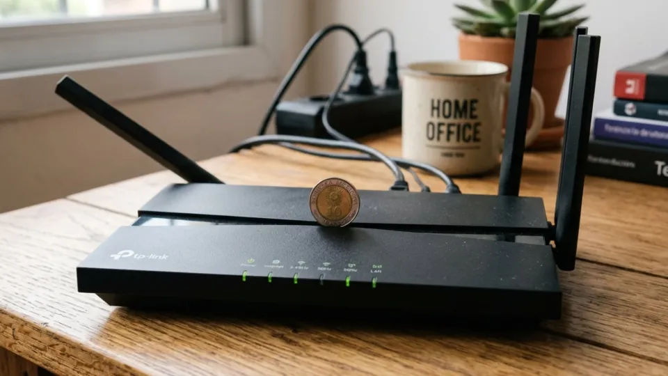 Por qué todos están poniendo una moneda sobre el router (y por qué los expertos piden que dejes de hacerlo)