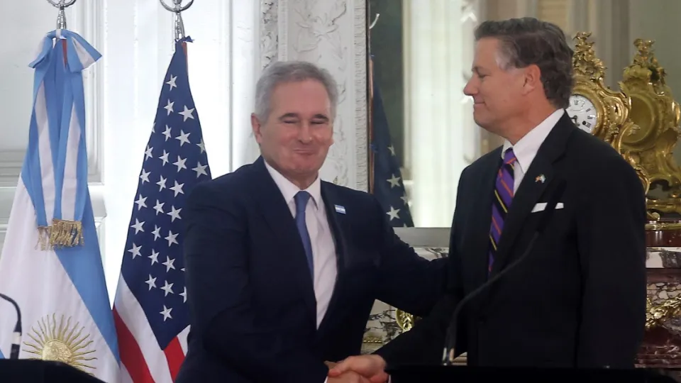 Quirno recibió al subsecretario de Estado de EE.UU., Christopher Landau, y trazaron anuncios de cooperación entre ambos países