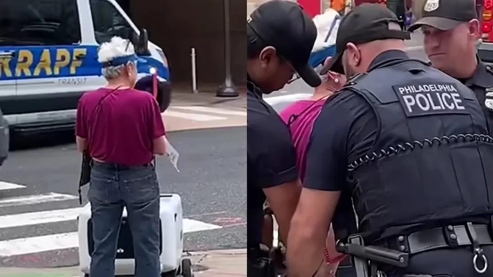 Tiene 78 años, odia a los robots que reparten pedidos y terminó arrestada por una insólita acción