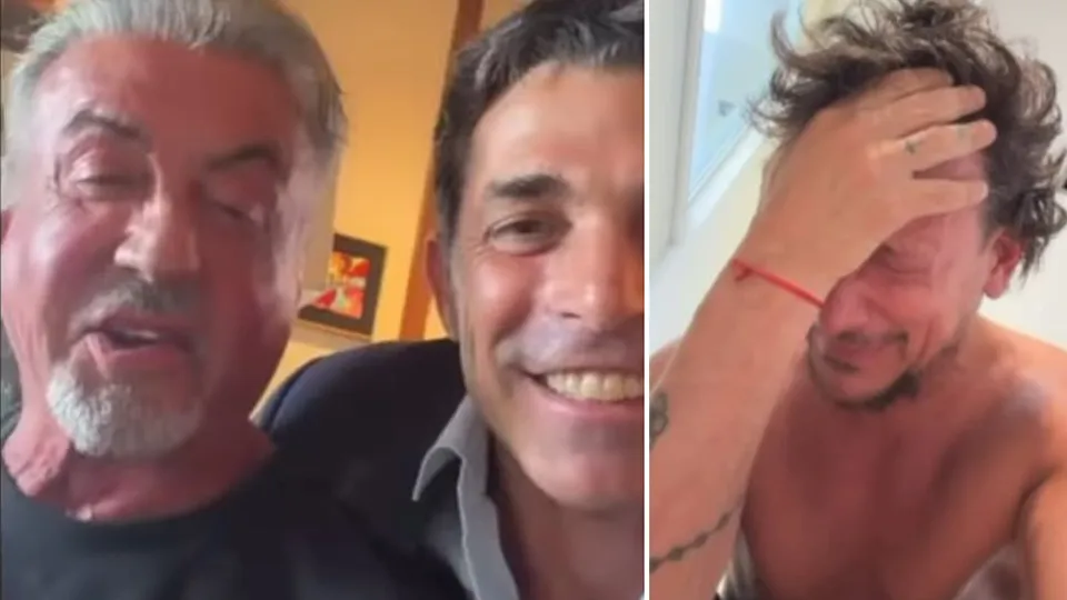La conmovedora reacción de Nico Vázquez al inesperado llamado de Sylvester Stallone: “Mi héroe favorito”