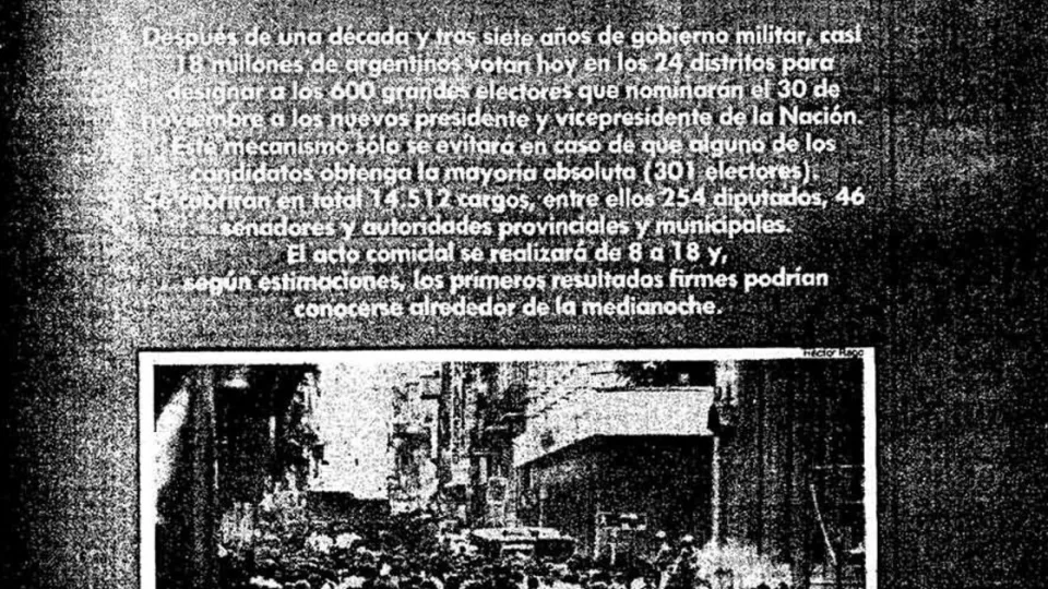A 43 años del retorno democrático: "LLEGAMOS", un título histórico y todo lo que pasaba en la Argentina cuando ganó Raúl Alfonsín