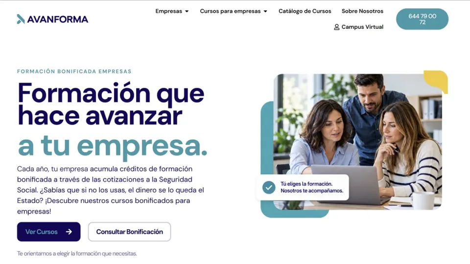 Cursos bonificados para empresas: Avanforma imparte Excel e inteligencia artificial para trabajar mejor