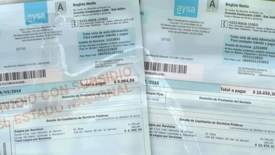 Tras la privatización de AySA: qué pasará con las facturas de agua y la tarifa social