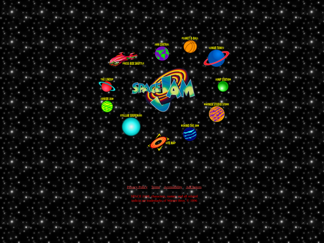 Captura de spacejam.com