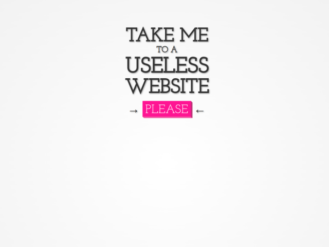 Captura de theuselessweb.com