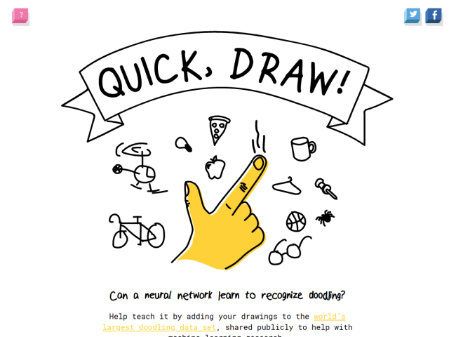 Captura de quickdraw.withgoogle.com